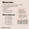 Demo español Imagen donde se detallan materiales necesarios