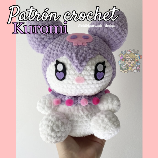 Portada del patrón de crochet de Kuromi