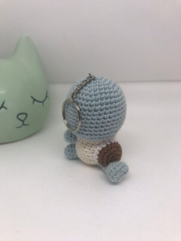 Imagen de amigurumi de Squirtle con llavero