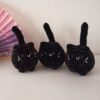 Producto gatitos crochet negros