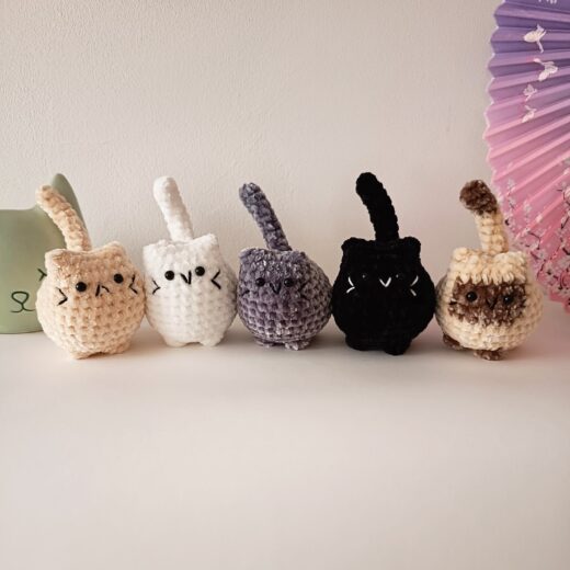 Gatitos kawaii de amigurumi