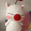 moguri amigurumi videojuego Amigurumi moguri vista cercana