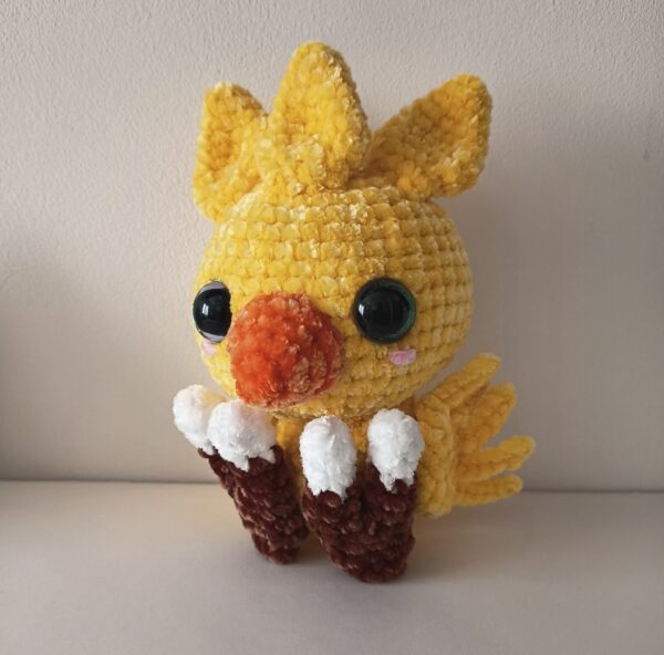 Producto amigurumi chocobo ojos verdes