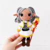 Amigurumi maga elfa viaje nosgalgia Producto amigurumi elfa maga con bastón