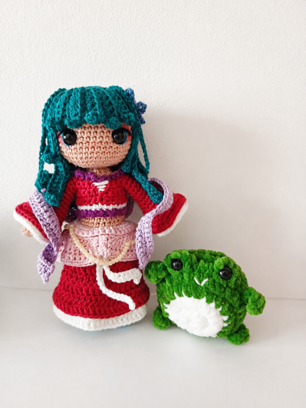 Amigurumi maomao rana boticaria Producto maomao ranita jinshi de amigurumis