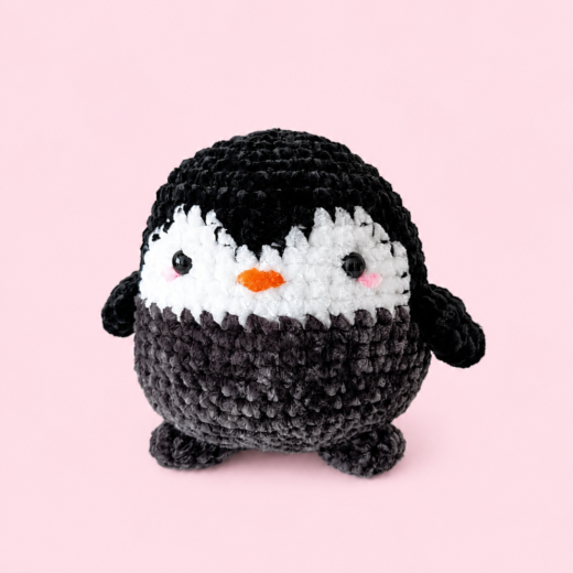 Portada producto Pingüino hecho a mano de amigurumi