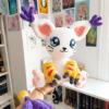 amigurumi digimon handmade cat Producto amigurumi gatomon gigante