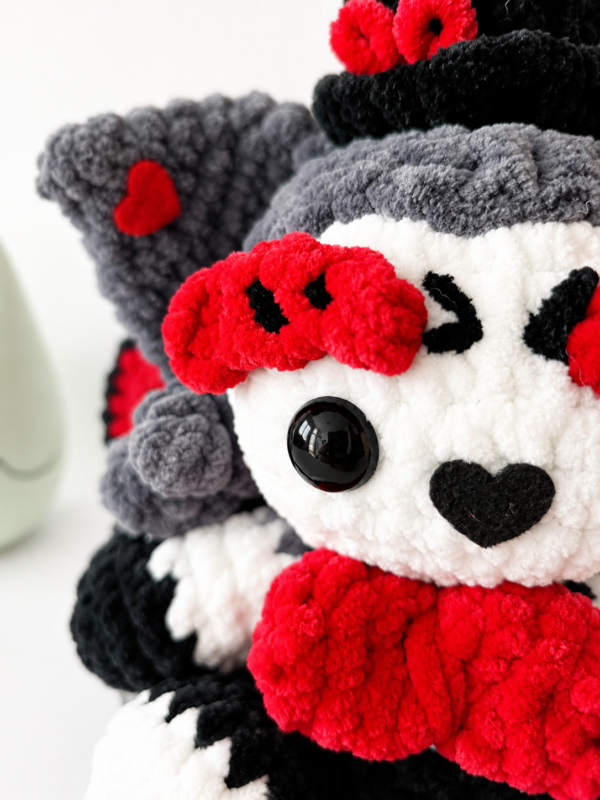 anime demonio felino hotel hazbin detalle de producto husk hazbin hotel de ganchillo