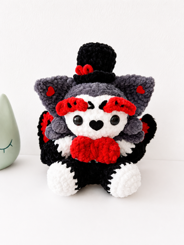 demonio de hotel hecho a mano ganchillo producto crochet gato demonio hotel