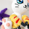 peluche gatomon artesania ganchillo anime Detalle de producto amigurumi gatomon
