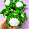 peluche rana antiestres crochet artesanal producto amigurumi kawaii crochet frog