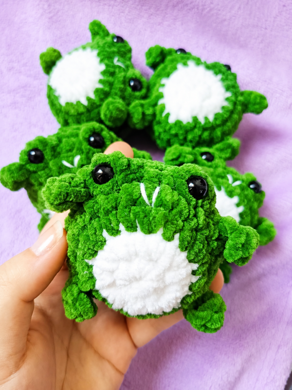 peluche rana antiestres crochet artesanal producto amigurumi kawaii crochet frog
